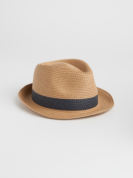 View large product image 1 of 1. Straw Fedora