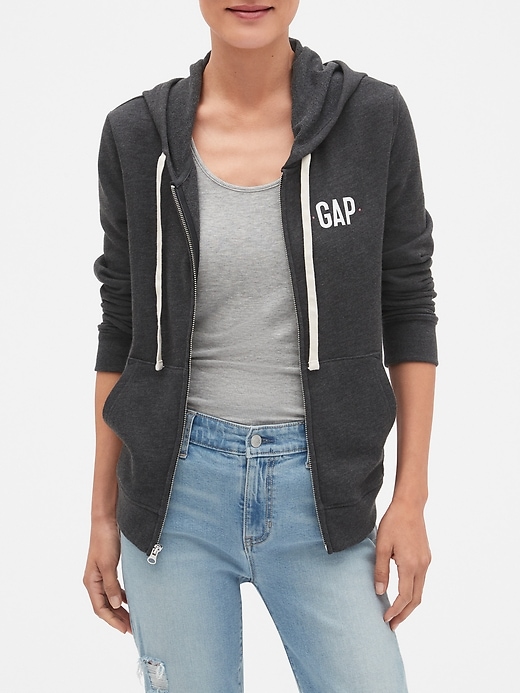 Image number 4 showing, Gap Logo Zip Hoodie Sweatshirt