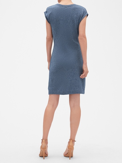 Image number 2 showing, Short Sleeve Dress with Gathered Waist