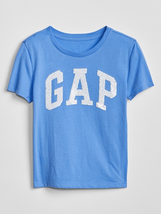 Image number 6 showing, Kids Flippy Sequin Gap Logo T-Shirt