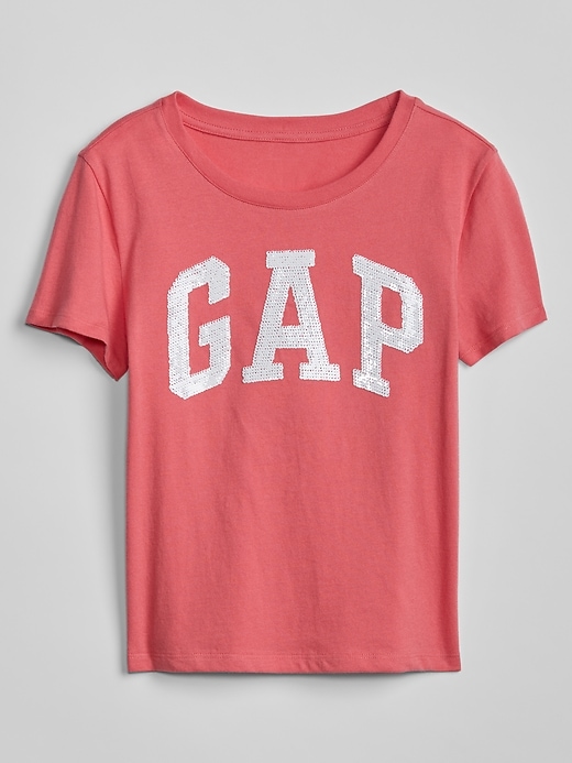 Image number 1 showing, Kids Flippy Sequin Gap Logo T-Shirt