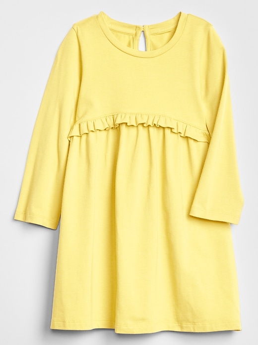 Image number 3 showing, Toddler Long Sleeve Ruffle Dress