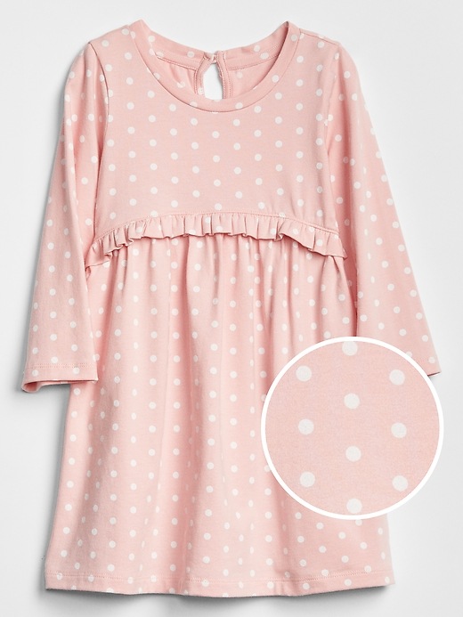 View large product image 1 of 1. Toddler Long Sleeve Ruffle Dress