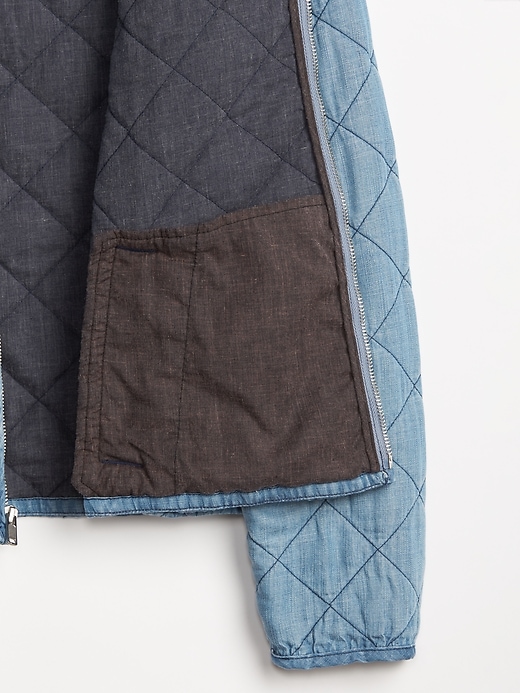 Image number 4 showing, Quilted Bomber Jacket