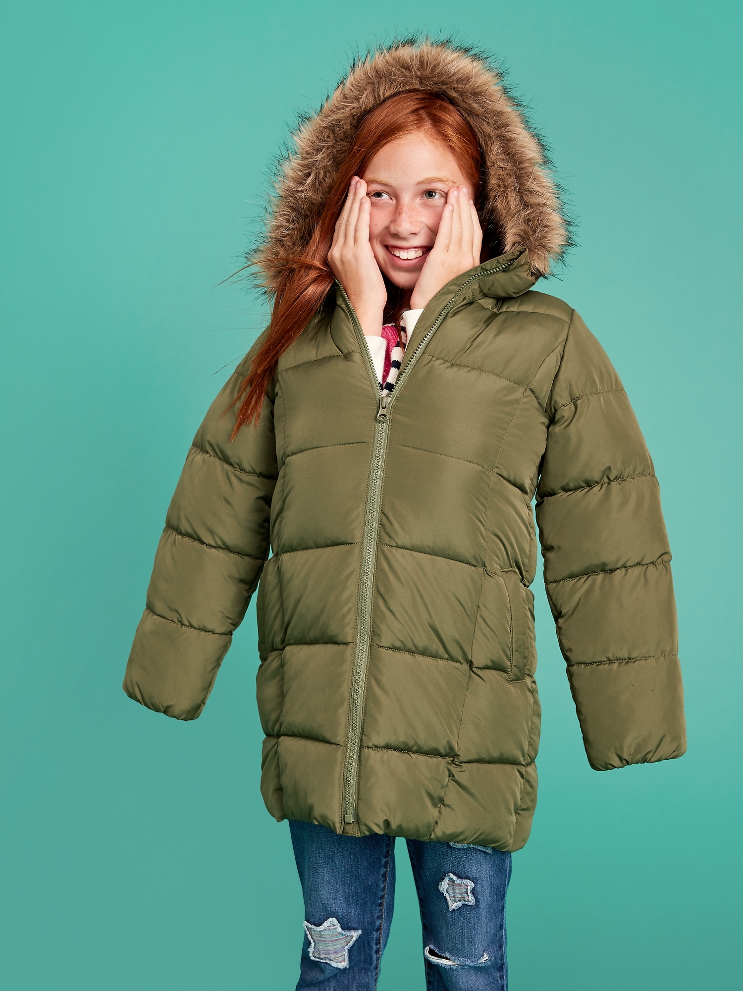 Boys Long Sleeve Puffer Jacket