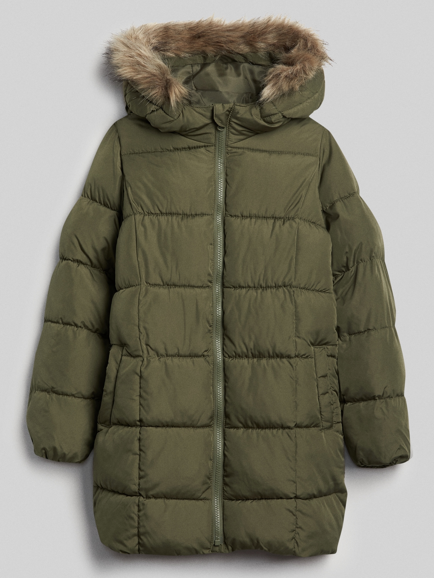 Kids Warmest Long Puffer Jacket Gap Factory