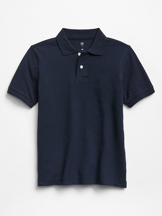 View large product image 1 of 3. Kids Uniform Pique Polo Shirt