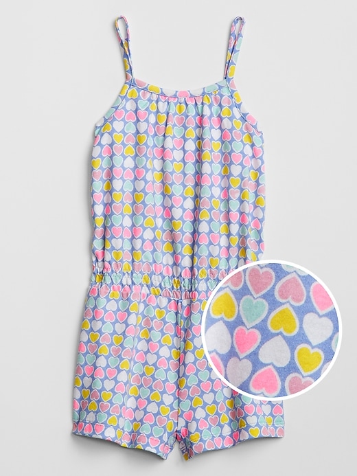 View large product image 1 of 1. Toddler Print Cinched-Waist Romper