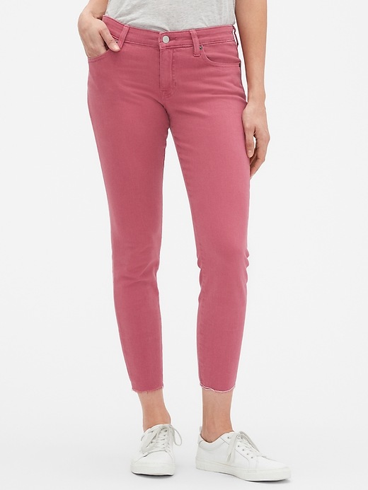 Image number 1 showing, Mid Rise Legging Skimmer Jeans in Color