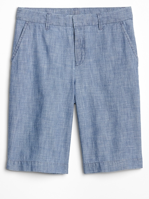 Image number 3 showing, 10" Chambray Bermuda Shorts