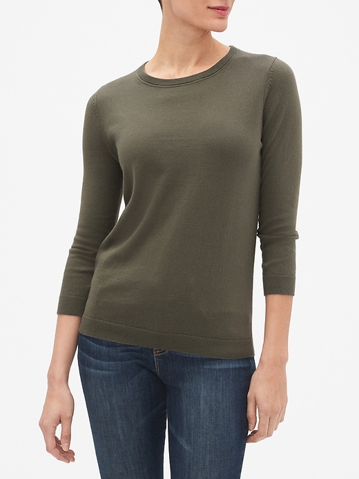 Image number 1 showing, Three-Quarter Sleeve Sweater