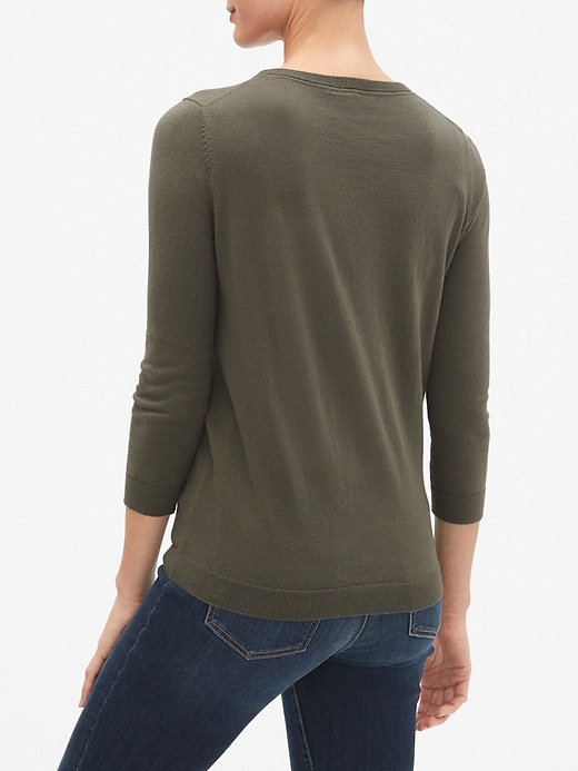 Image number 2 showing, Three-Quarter Sleeve Sweater