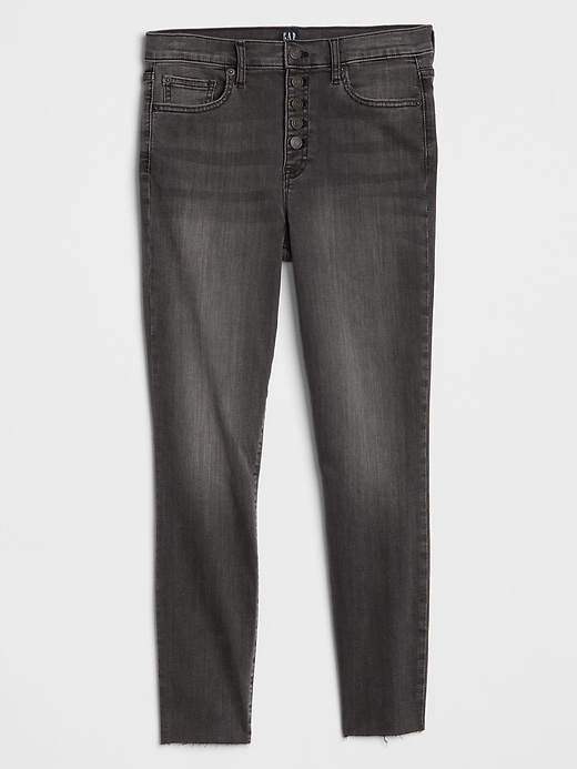 Image number 3 showing, High Rise Legging Skimmer Jeans with Button Fly