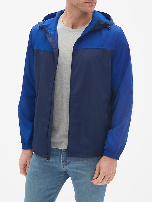 View large product image 1 of 1. Packable Colorblock Windbreaker