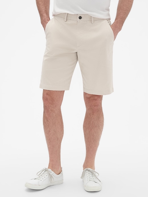 View large product image 1 of 1. 10" Essential Khaki Shorts with GapFlex