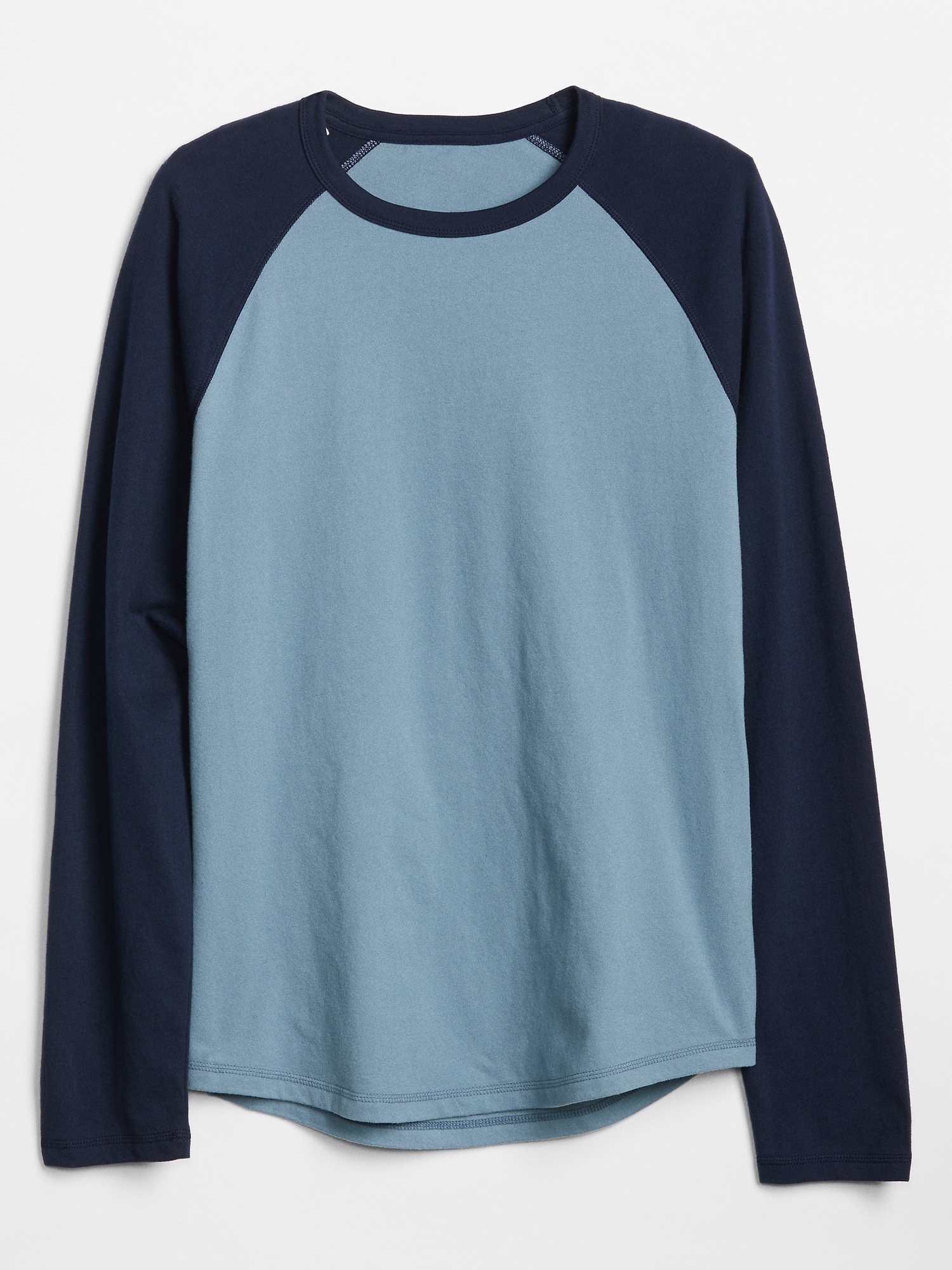 Colorblock Raglan Long Sleeve T-Shirt in Jersey | Gap Factory