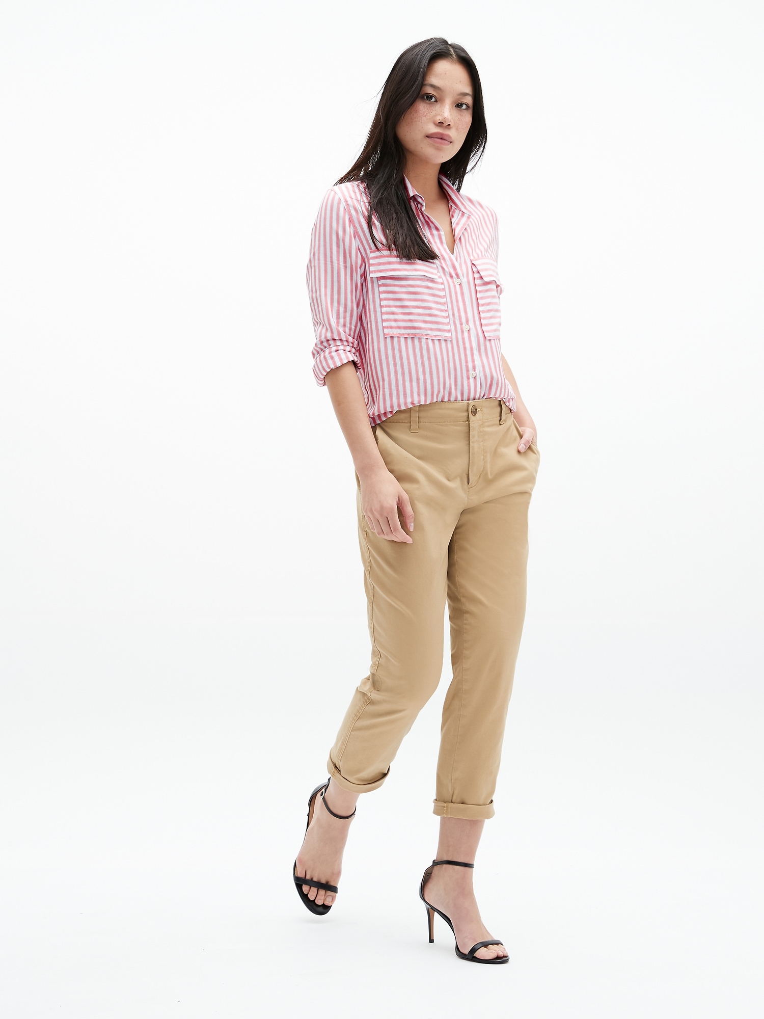 gap slim stretch khakis