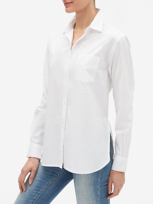 View large product image 1 of 1. Long Sleeve Shirt in Poplin