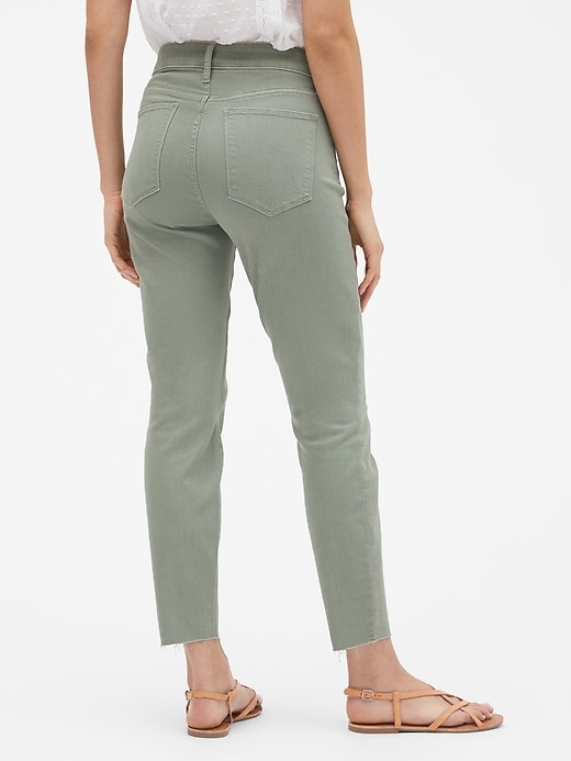Image number 2 showing, Mid Rise Cropped Girlfriend Jeans