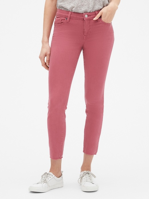 Mid Rise Cropped Girlfriend Jeans Gap Factory