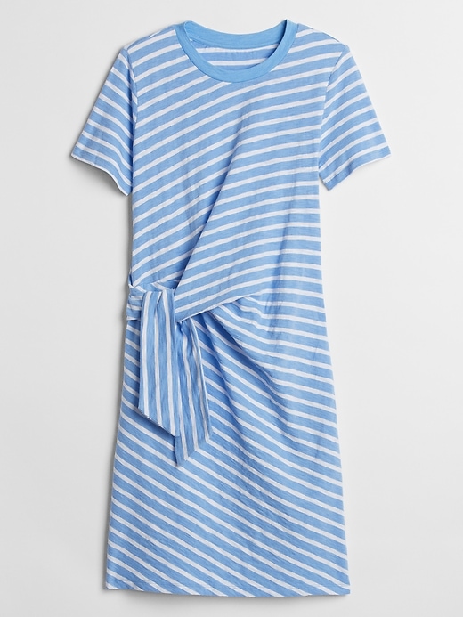 Image number 3 showing, Short Sleeve Twist-Knot Midi Dress