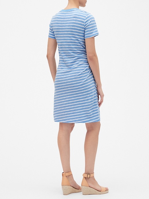 Image number 2 showing, Short Sleeve Twist-Knot Midi Dress