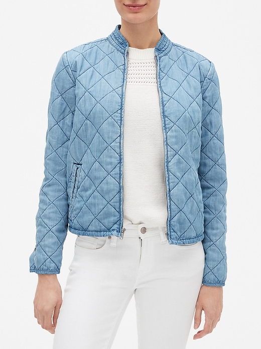 Quilted Bomber Jacket