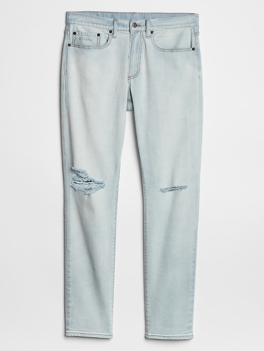 Image number 3 showing, Wearlight Distressed Slim Jeans with GapFlex