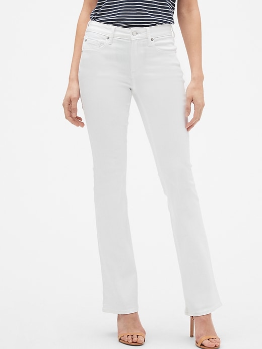 Image number 1 showing, Mid Rise Curvy Perfect Boot Jeans