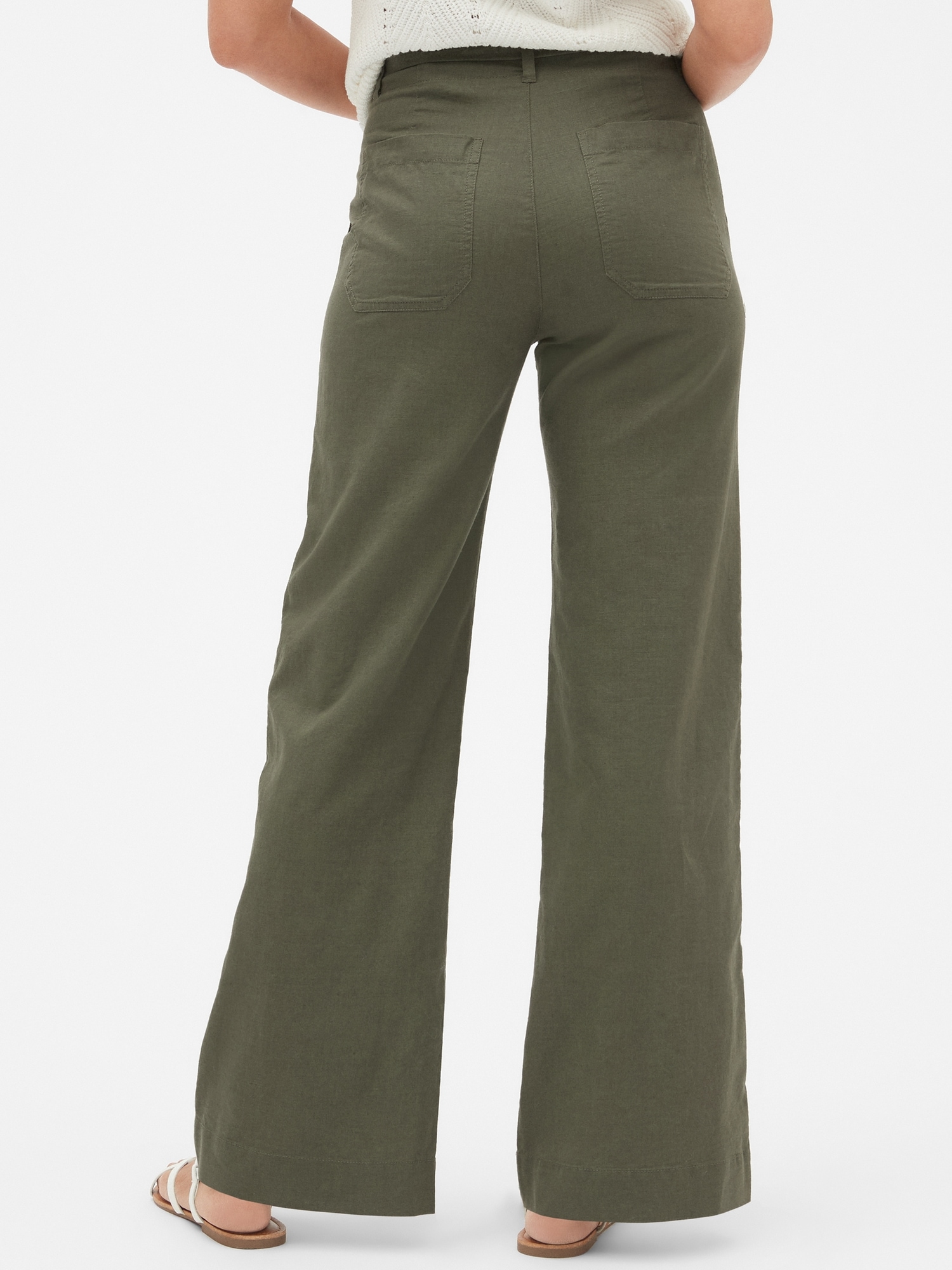 【YOURNUS】Square Belt Wide Slacks PLEATED WIDE LEG TROUSERS BLACK – SANNA New York