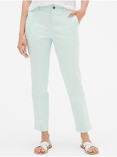 gap khakis slim stretch womens