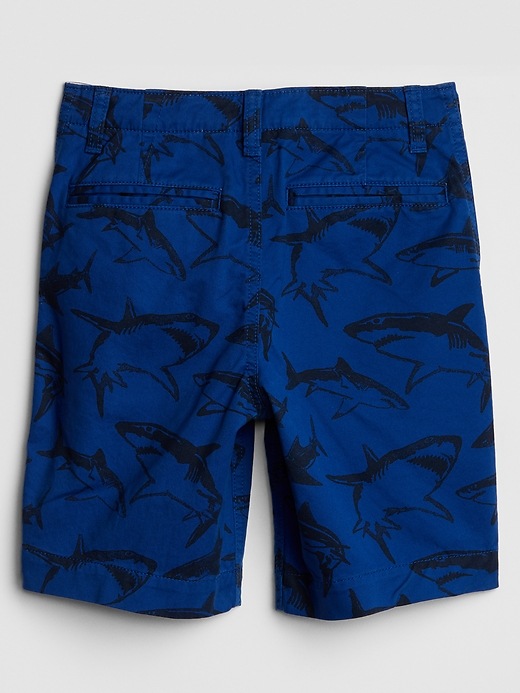 Image number 2 showing, Kids Flat Front Shorts in Twill