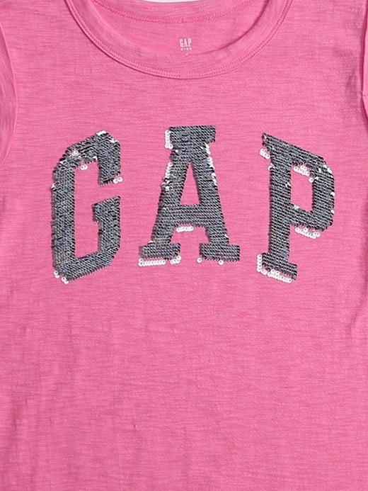Image number 2 showing, Kids Flippy Sequin Gap Logo Tank Dress