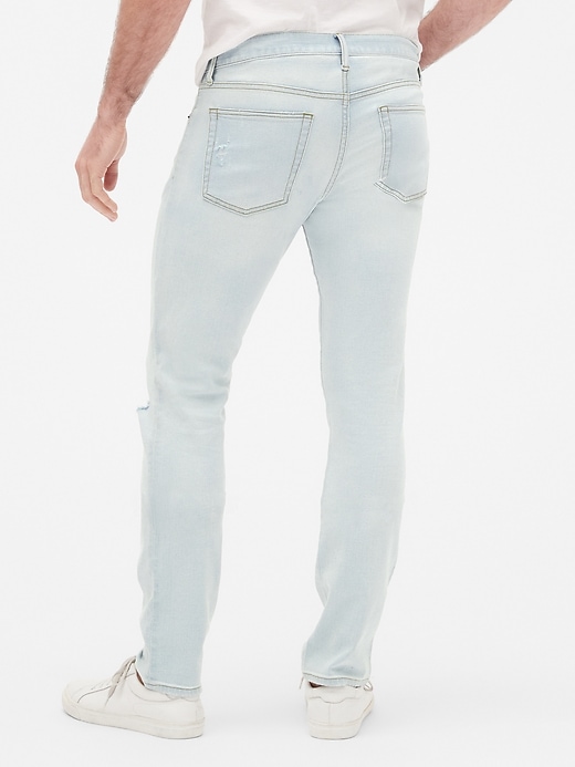 Image number 2 showing, Wearlight Distressed Skinny Jeans with GapFlex