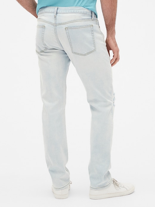 Image number 2 showing, Wearlight Distressed Slim Jeans with GapFlex