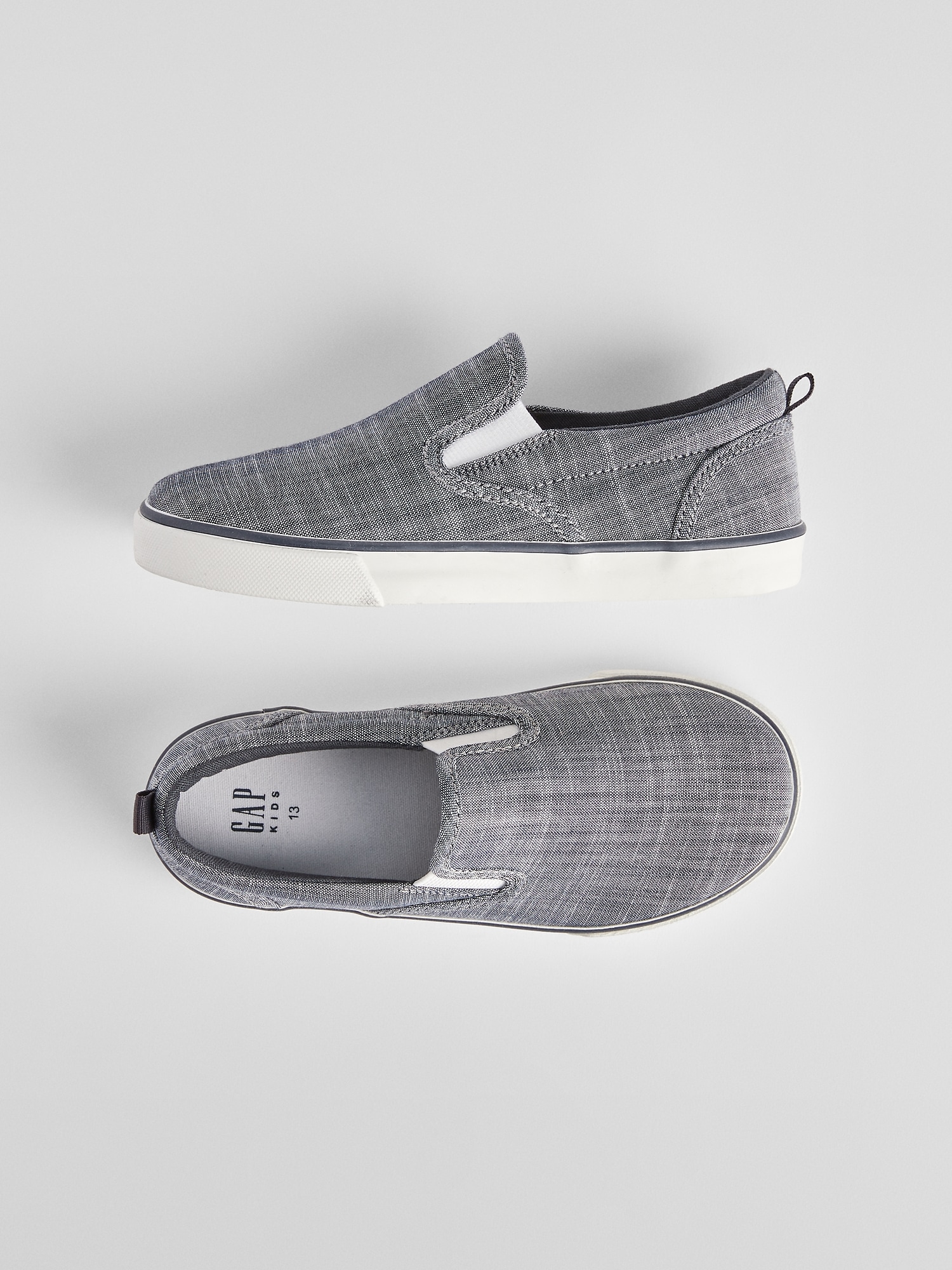 Kids Chambray Slip-On Sneakers | Gap Factory