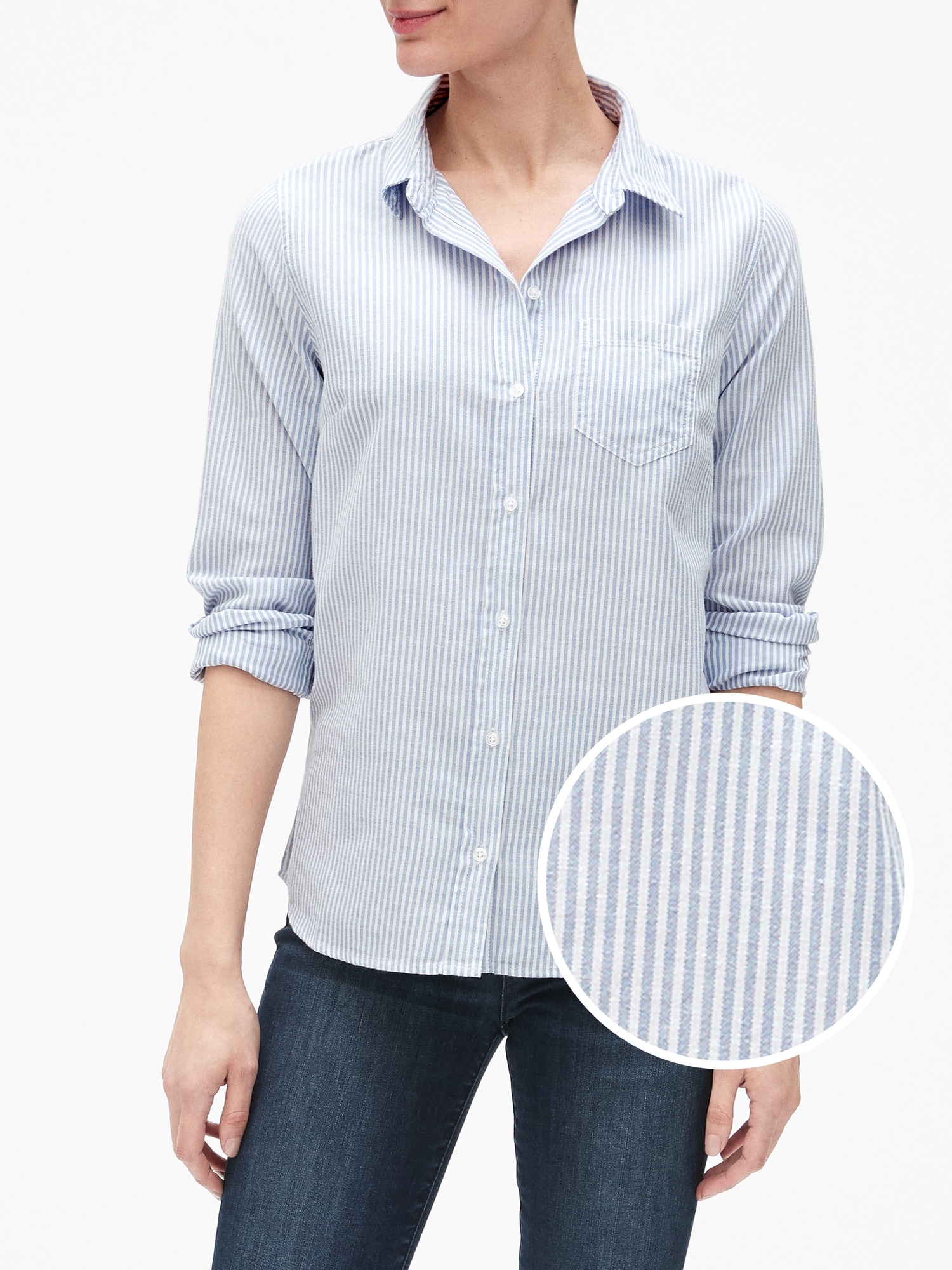 gap fitted boyfriend oxford shirt