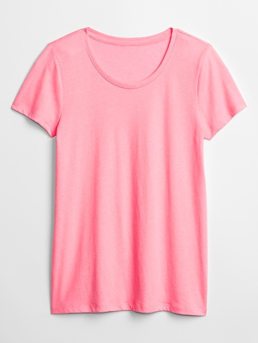 Image number 2 showing, Favorite Crewneck T-Shirt in Cotton-Modal