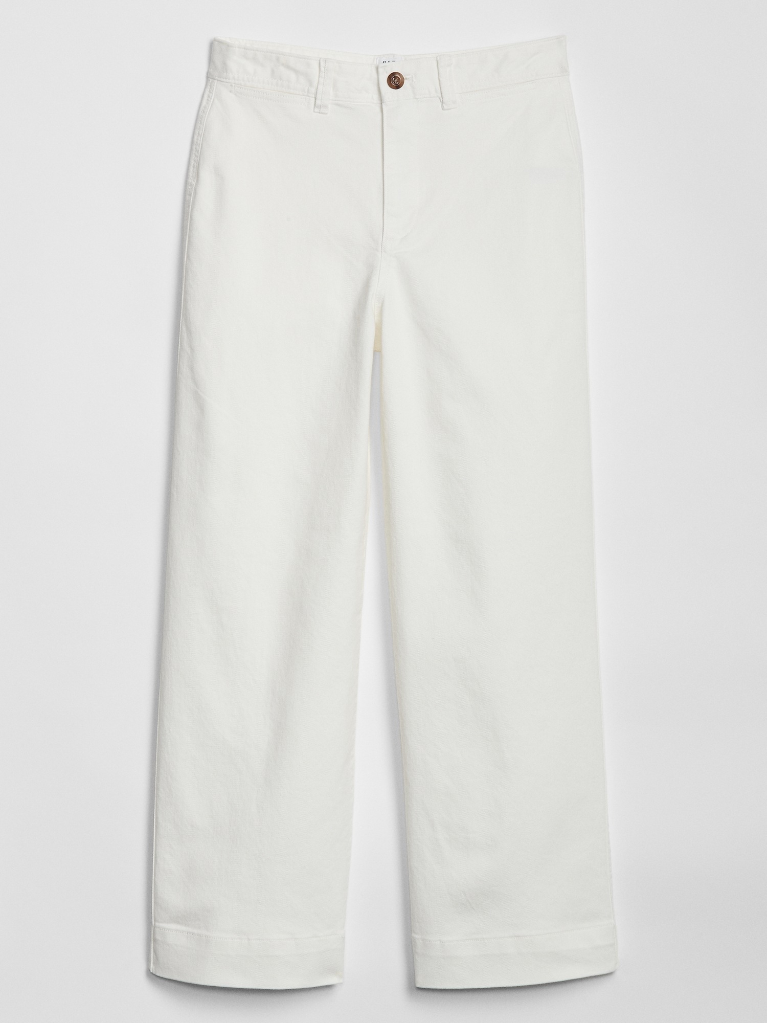 High Rise Wide Leg Crop Khakis Gap Factory