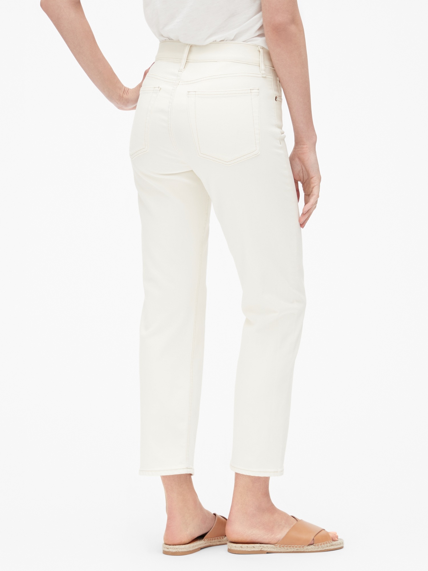 gap high rise cheeky straight