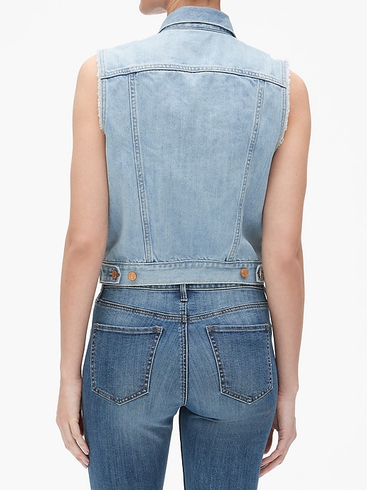 Image number 2 showing, Denim Vest