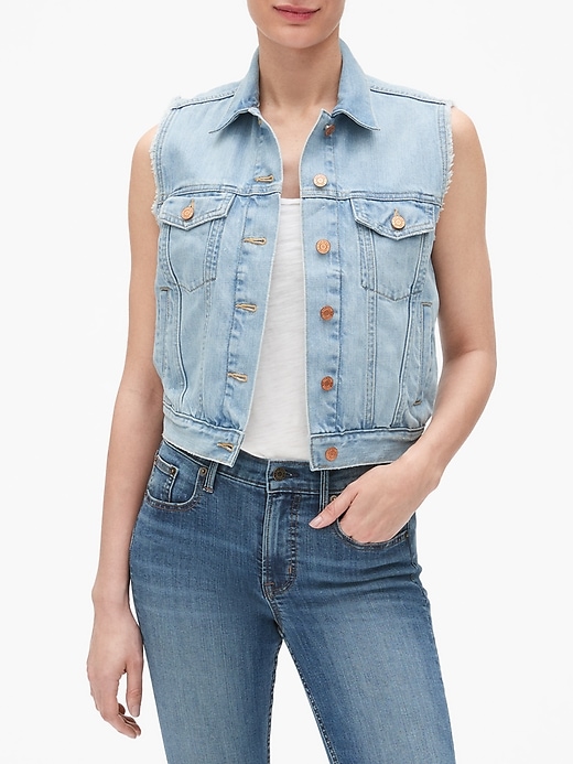 Image number 1 showing, Denim Vest