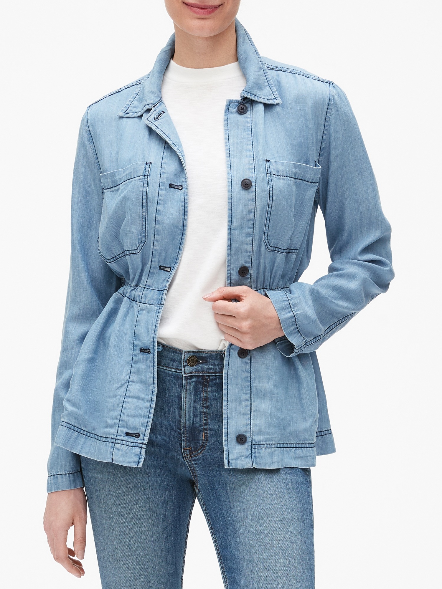 gap utility shirt jacket