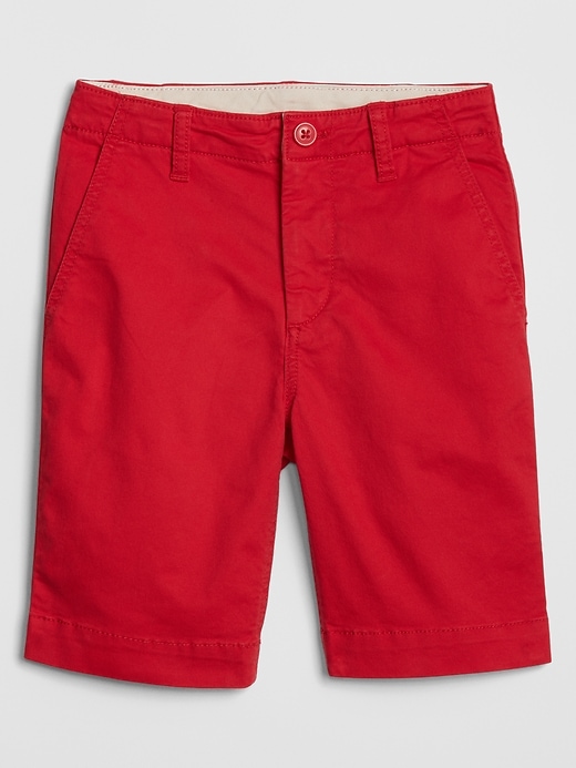 Image number 10 showing, Kids Flat Front Shorts in Twill
