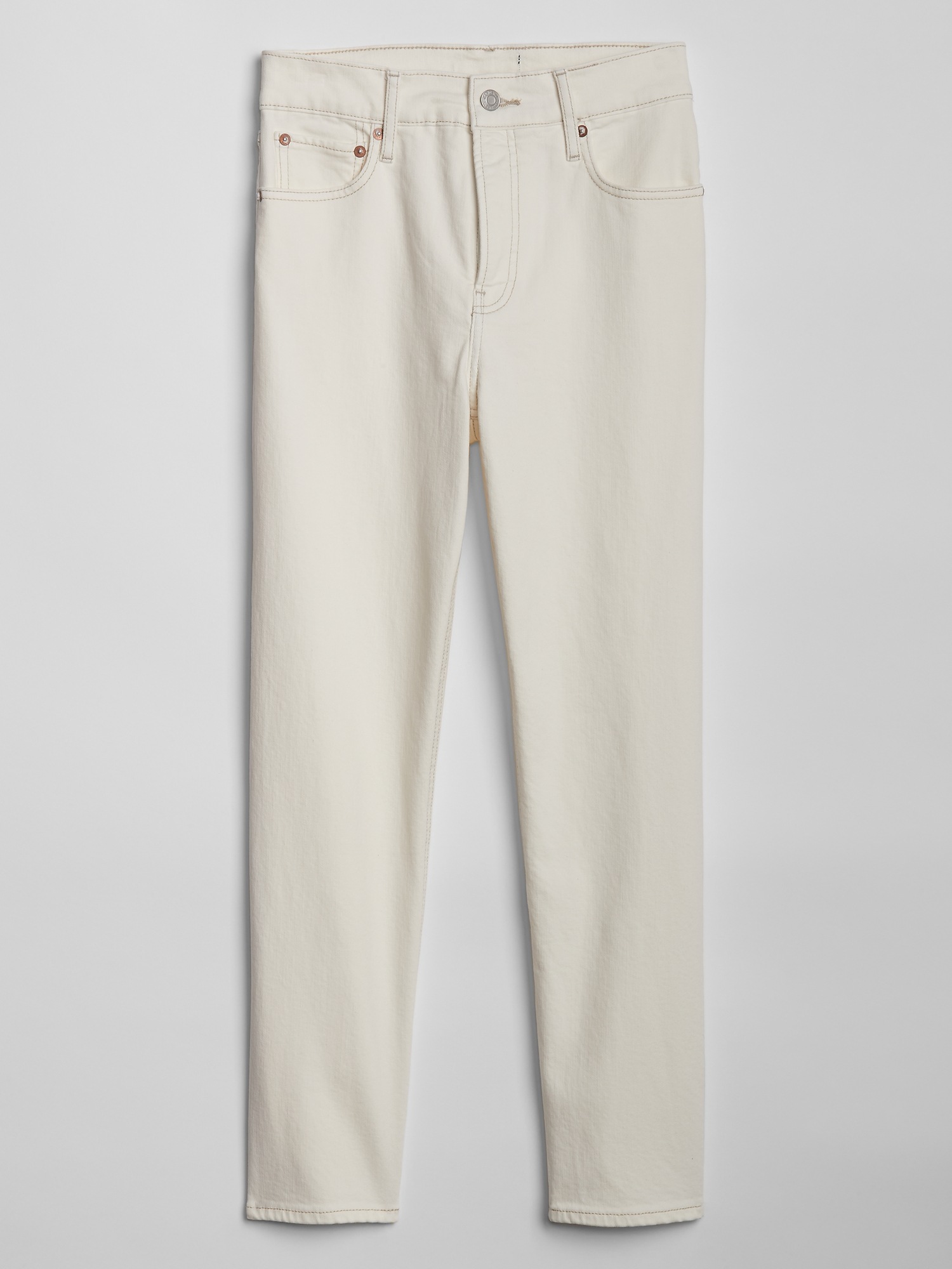 high rise cheeky straight jeans