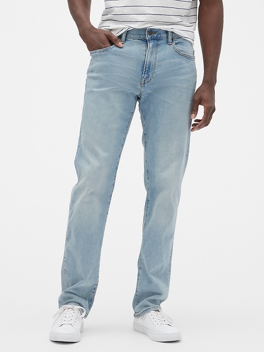 Image number 1 showing, Straight Fit Jeans with GapFlex