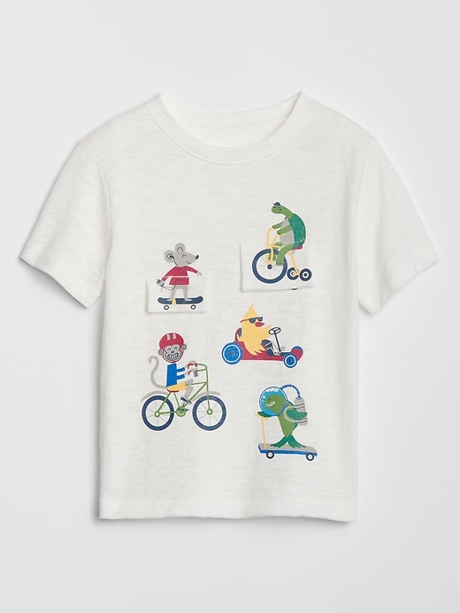 Image number 5 showing, Toddler Interactive Graphic T-Shirt