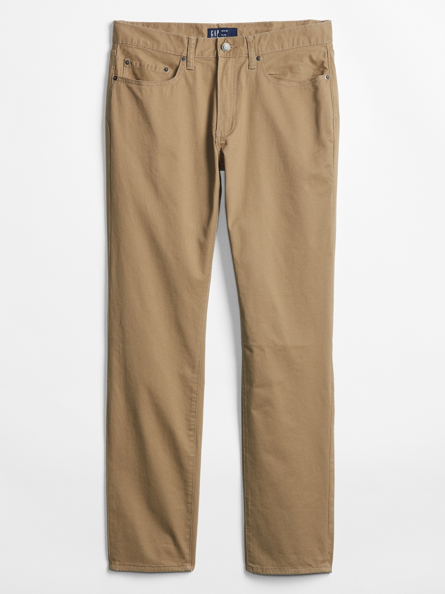 skinny stretch khaki pants