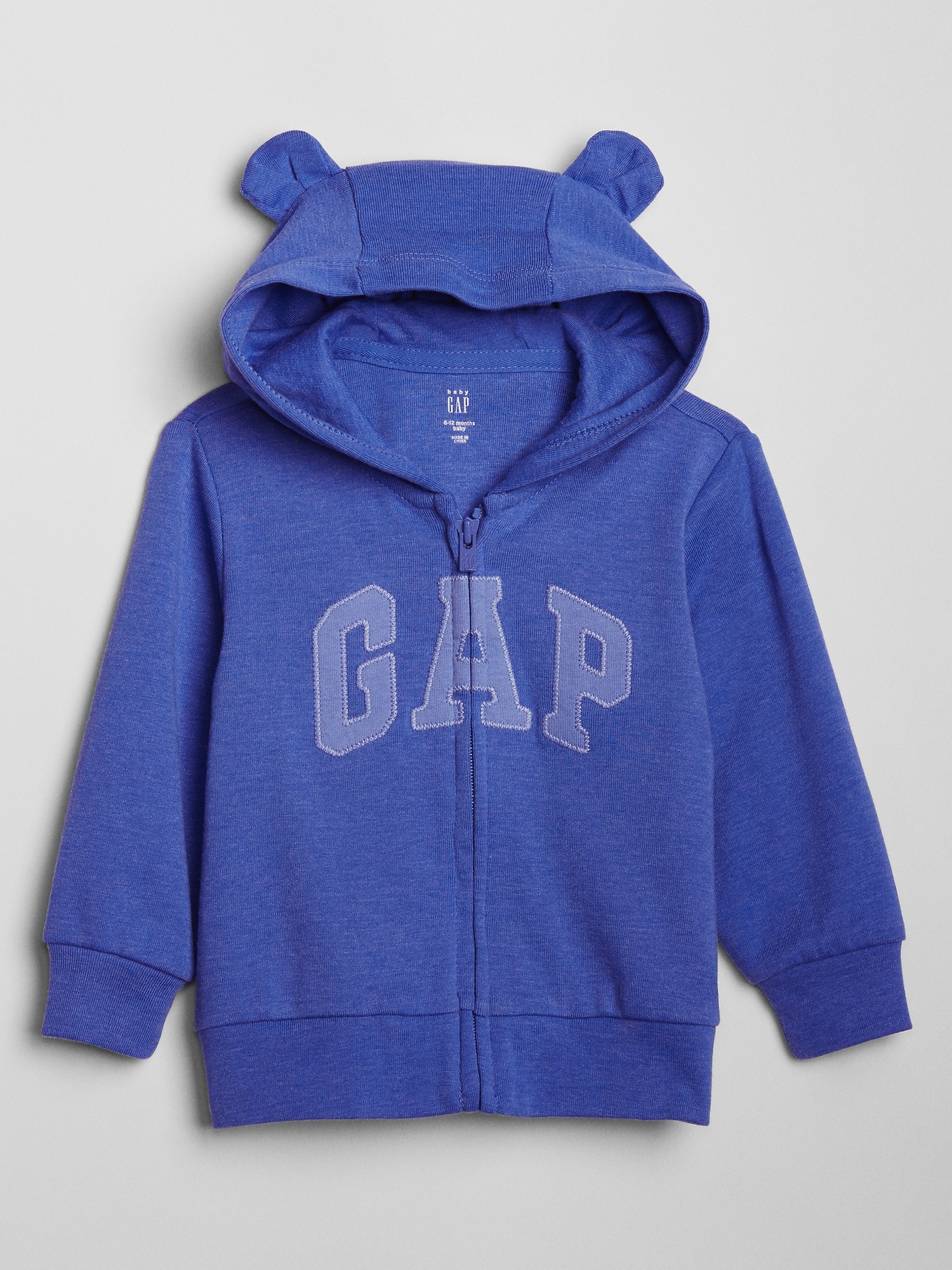 ★23SS★【Bad Blue】★Baby BadBear Pull Zip Hoodi.e★ Baby Bear Gap Logo Zip Hoodie | Gap Factory