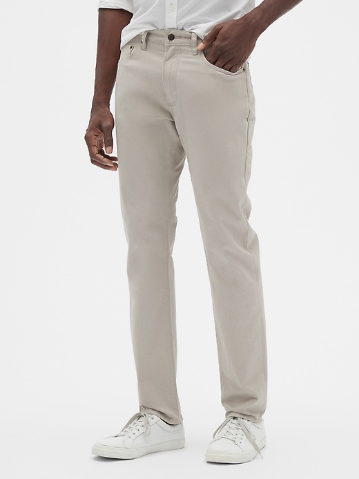 Image number 9 showing, GapFlex Twill Pants in Slim Stretch